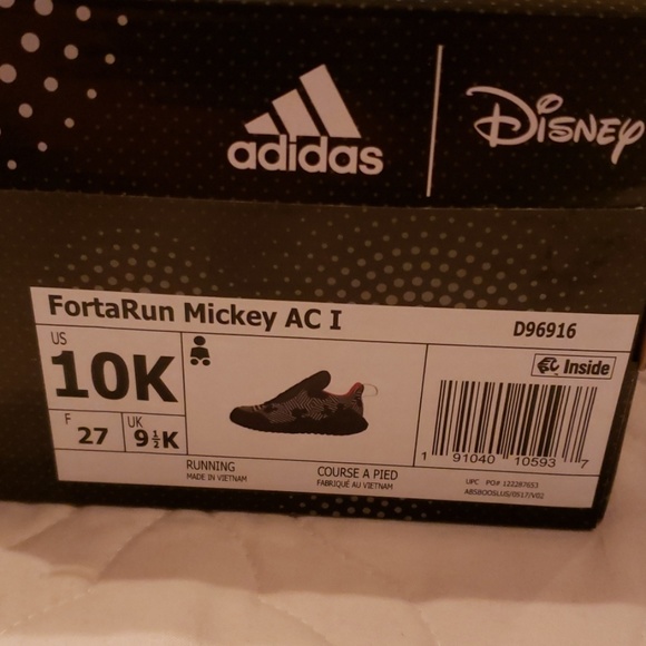 DISNEY ADIDAS CHILDREN MICKEY MOUSE TENNIS SHOES - Picture 3 of 4